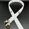 Cinturón para Hombre y Mujer con Hebilla de Lengüeta Adornada con Remaches Retro, Cinturón de Cintura Versátil de Lujo Ligero con Hebilla Lisa, Tendencia Transfronteriza
