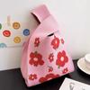 Nova Bolsa Tricotada Versátil da Moda, Bolsa de Mão de Lã, Bolsa Tote Casual, Bolsa de Mão para Presente Feminino