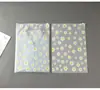 Bolsa PE con cremallera transparente esmerilada bolsa de almacenamiento pequeña bolsa con estampado de dibujos animados de margarita material nuevo EVA bolsa de ropa de color