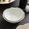 Novo prato de louça conjunto luxo leve louça de cerâmica restaurante Tigela Pétala hotel característico prato oscilante prato simples de formato especial