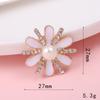 Accesorios Creativos DIY para Fundas de Teléfono Flor de Perla Esmalte Diamante Flor de Cinco Pétalos Materiales de Decoración de Flor de Diamante