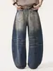 Ropa para Hombre Fengshe / Jeans rasgados estilo mendigo vintage moderno estilo americano para hombre, pantalones anchos holgados casuales de pierna ancha curvada