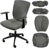 Juego de 4 Fundas para Silla de Oficina Transfronterizas, Funda Elástica Engrosada para Cojín de Silla de Computadora, Funda para Silla Giratoria de Hogar, Funda para Reposabrazos y Respaldo Venta al por Mayor