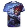 A Glória do Rei Manga Curta Ma Chao Shenwei Rei Camiseta de manga curta Tesouro Supremo Li Bai Han Xinlan Xiaoyao Roupas de Estudante