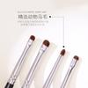 Pincel para sombras de ojos, pincel para detalles, pincel pequeño de pelo de caballo, pincel para delineador, viñeteo fino, pincel portátil para maquillaje blanco puro Cangzhou Qingxian