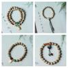 Pulsera Estilo Madera con Aroma a Leche, Pulsera de Pareja de Círculo Sencillo o Doble, Pulsera de Madera Yin, Accesorio de Piedra Shoushan, Joyería de Cuentas de Madera para Hombres y Mujeres