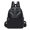Bolso de mujer 2024 nueva moda señoras mochila de cuero suave simple color sólido gran capacidad mochila de viaje al por mayor