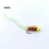 White Egret Fly Wy1087 Minhoca Minhoca Minhoca Mexerica Mosca Isca para Pesca com Mosca Isca Artificial Mosca