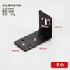 Suporte de canto para gabinete de banheiro espessado fixo com furo longo, conector em L branco, conectores de hardware, acessórios