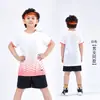 Ropa Deportiva de Tenis de Mesa Ropa de Entrenamiento de Bádminton Infantil para Niños y Niñas Ropa de Verano de Secado Rápido Ropa de Competición de Manga Corta para Hombre Estampado