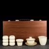Juego de té kung fu de horno Ru, caja de regalo, juego de apertura para hogar y oficina, actividades culturales y creativas, regalos para festivales de negocios