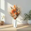 Buquê de Flores Secas, Capim Pampas Mais Vendido da Amazon, Junco, Mosquitinho, Flores Secas Série Rosa, Presente para o Dia dos Namorados Chinês e Natal