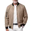 Chaqueta Aviador para Hombre de Ante Sintético 2026 Transfronteriza con Puños Elásticos, Botones de Presión, Cuello de Béisbol, Abrigo Casual Multicolor