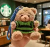 Llavero de Suéter Oso Colgante para Bolso Juguete de Felpa Creativo Muñeco de Oso Lindo Regalo para Pareja Mejor Amigo Adorno