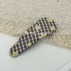 Grampo de Cabelo Estilo Coreano Xadrez Geométrico Estrela Grampo BB Lateral Retrô Grampo de Franja Fashion Versátil Clip Quebra Quebra Clipe para Cabelos Rebeldes