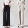 Pantalones de Maternidad Primavera y Otoño Ropa Exterior Pantalones de Pierna Ancha 2026 Estilo Nuevo Sin Opresión en el Vientre Durante el Embarazo Pantalones de Arroz Glutinoso Ropa de Otoño
