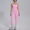 Leggings Esportivos Sem Costura Estilo Europeu e Americano em Estoque com Design Racerback, Calças para Corrida e Fitness, Conjunto de Yoga