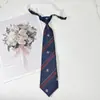 Corbata JK para hombre y mujer estilo uniforme japonés coreano versátil estudiante universitario camisa a rayas material escolar dk corta moda-gratis