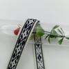Cinta jacquard de 1 cm tira lateral étnica correa de bolso sombrero de niño cubierto tela de cortina cinturón accesorios de ropa
