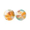 Estampado de Leopardo Cruzado Patrón de Vaca 15mm Transferencia de Agua Perlas de Silicona Accesorios para Manualidades de Joyería Cuentas Sueltas de Grado Alimenticio Venta al por Mayor