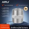 Conexões para Tubos de Ferramentas Atacado Aço Inoxidável 304 Conector Hexagonal Rosca Macho-Fêmea Conector Direto Duplo Macho com Rosca Externa 316