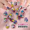 Caramelo Refresco Apilado Joyería de Pedrería Diamante Grande Corazón Deslumbrante Accesorios para Uñas Decoración de Uñas Pequeña Venta al Por Mayor Ins Estilo Popular
