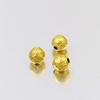 Accesorios de cuentas de moneda de 12 mm y 10 mm chapados en oro hechos a mano, cuentas de dinero de verdad de seis palabras sólidas de oro arena, accesorios de cobre puro al por mayor