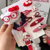 Nuevo Pajarita Dulce Linda y Dulce Delantal Profesional Pinza de Pico de Pato Versátil Niña Dibujos Animados Flequillo Lindo Accesorio para el Cabello