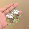 Pendientes Étnicos Estilo Retro con Borlas de Nube, Nuevo Estilo Chino, Tendencia Nacional, Diseño Largo, Nicho, Gama Alta, Lujo Ligero, Joyería para Orejas Premium