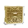 Caja Cuadrada Chapada en Oro y Plata Europea con Recorte de Plástico para Dulces Caja de Dulces para Bodas Festival Souvenir Regalo de Agradecimiento Caja de Dulces para Bodas al por Mayor