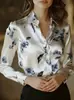 Nuevo top holgado y cómodo de estilo europeo y americano, elegante camisa de diseño francés para moda femenina transfronteriza