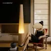 Decoração de sala de estar estilo medieval, luminária de chão grande em madeira maciça, iluminação ambiente simples e artística para quarto e escritório