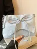 Bolsa Feminina Tendência de Grande Capacidade 2026 Primavera Nova Moda Bolsa de Ombro Bolsa Transversal de Alto Valor com Laço