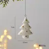 Decorações de Natal Transfronteiriças Enfeites Cerâmicos Mini Árvore de Natal Pingentes de Cedro Pingentes de Decoração de Presente Estilo Nórdico
