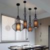 Luminária Pendente Nórdica para Bar, Pousada Retrô, Sala de Estar, Sala de Jantar, Restaurante de Hot Pot, Grande Luminária Pendente de Gaiola de Pássaro em Ferro Forjado Estilo Americano Aristocrático