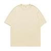 Camiseta de Manga Curta de Algodão Puro 230g para Homens e Mulheres, Mesmo Estilo Marca Americana Trbottomy Solta Básica Cor Pura para Usar por Baixo Top Q