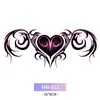 Tatuajes Temporales Sexy Partes Íntimas Abdomen Inferior Succubus Deseo Puro Abdomen Cintura Trasera Tótem de Corazón Pecho Jugo Impermeable