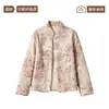 Nuevo abrigo de lana y algodón estilo chino para mujer, modelo nuevo 2026, cuello de solapa, otoño e invierno, chaqueta de manga larga extremadamente elegante, abrigo tradicional chino de algodón