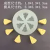 8 Moldes de Silicona de Grado Alimenticio para Queso Gato y Ratón Jerry Simulación Bermuda Horneado Pastel Pinza Queso