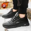 Nuevos Zapatos de Algodón Cálidos Gruesos Cómodos Versátiles de Peluche Zapatos de Nieve de Poliuretano Suela Gruesa Cómodos Fabricante Venta al por Mayor Zapatos para Hombre