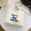 Bolsa de lona con estampado de dibujos animados estilo japonés, gran capacidad, adecuada para que los estudiantes la usen en clase, bolso de hombro casual estilo coreano