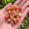 Aventurina Roja Natural Mate Grava Partículas Pequeñas Aventurina Naranja Jade Adornos para Adorar a Buda Mandala Pegamento Botella de los Deseos