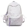 Nueva Mochila Escolar de Estilo Coreano con Estrellas, Nicho de Ins, para Estudiantes de Secundaria Femeninas, Aspecto de Alta Calidad, Gran Capacidad, Ligera