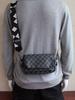 Estilo coreano nueva moda a cuadros bolso de hombro para hombre casual bolso bandolera mochila para estudiante para hombre bolso de pecho bolso pequeño moda