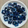 Flor de Cinco Pétalos Degradada Acrílica de 20 mm Sin Agujeros Pendientes DIY Accesorios para el Cabello Parches Colgantes Accesorios de Joyería Venta al por Mayor