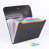 Bolsa organza A4 13 camadas classificação cor transparente página interna escritório estudante pasta de armazenamento de provas Amazon