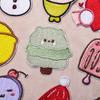 Etiqueta de tela de animal lindo original tela de oso de dibujos animados parche de ropa diy bordado accesorios para bolso de zapatos al por mayor