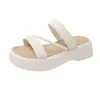 Sandalias Personalizadas0521 Hermosas de Suela Gruesa para Aumentar Altura para Mujeres, Nuevo Modelo Verano 2025, Adecuadas para Salir con Faldas, Ropa Casual