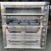 Horno de gas personalizado de 4 capas con 16 o 20 bandejas Horno de alimentos a gas Horno de capas comercial a gran escala Horno de venta directa
