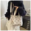 Bolsa Cruzada Nueva para Mujer de Gran Capacidad Bolsa de Hombro de Tela de Nylon Moda Color Contrastante Bolsa de Viaje al Trabajo Venta al por Mayor